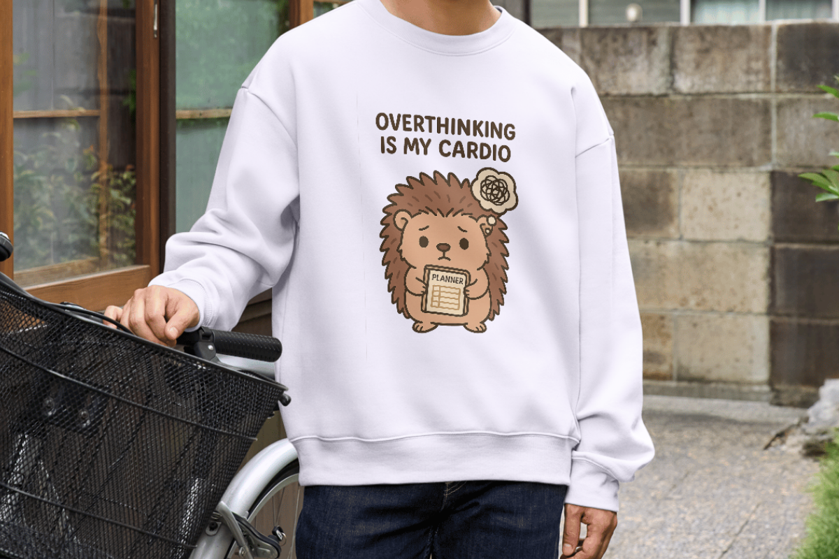 Funny Anxious Hedgehog Sublimation, an Animal Illustration by Smillyy Threads (Photo 5 of 6)