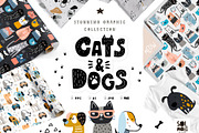 Cats&Dogs graphic collection, a Pattern Graphic by solmariart (Thumbnail 1 of 8)