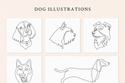 One Line Cats & Dogs: Elegant Pets, an Illustration by amber&ink (Thumbnail 3 of 7)