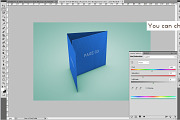 Square Trifold Mockup, a Print Template by RgraphicsDesign (Thumbnail 5 of 5)