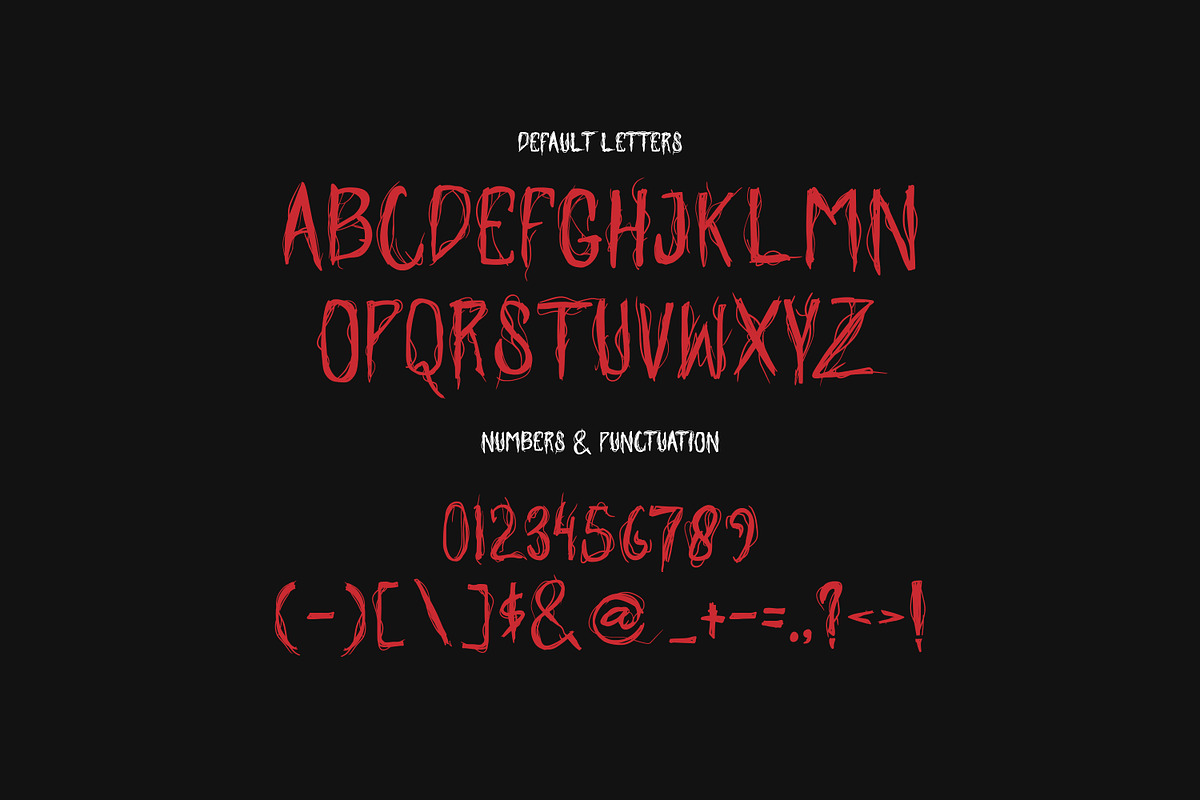 Phantak - Horror Font, a Handwritten Font by Ideal Eksis (Photo 3 of 6)