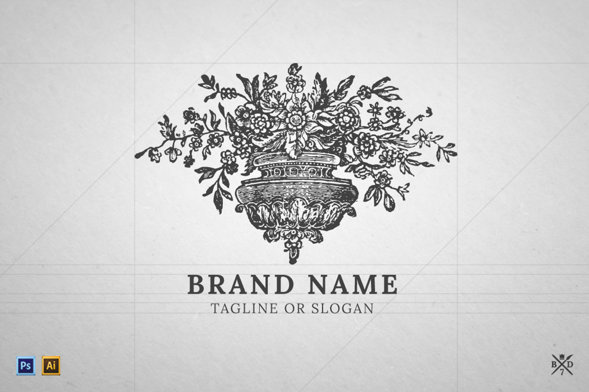 Logo Template #1 - Flower, a Branding & Logo Template by Basari Design (Photo 1 of 2)