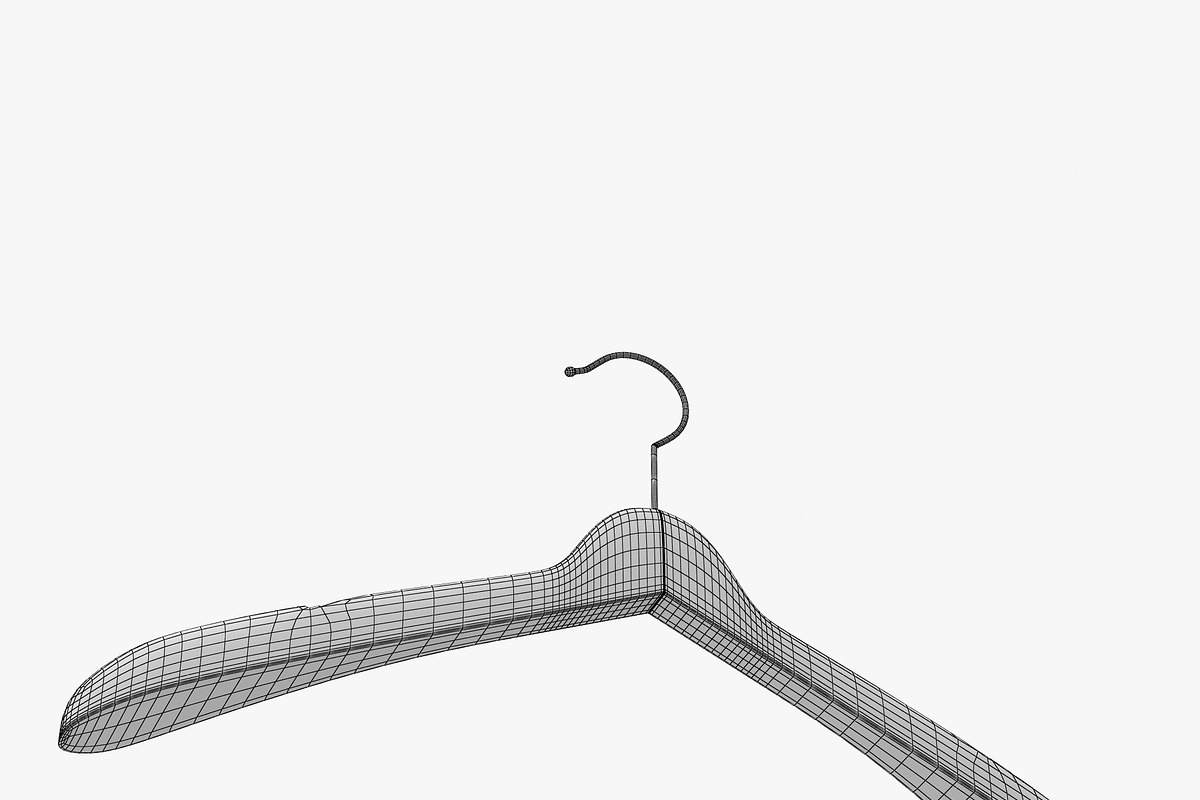 Wooden Clothes Hanger, an Object 3D Model by 3D_PikNik (Photo 14 of 19)