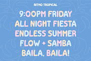 Ritmo Tropical by Emily Ann Hill, a Sans Serif Font by Emily Ann Hill Type Co. (Thumbnail 3 of 4)