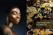 Liquid gold - abstract backgrounds, a Texture Graphic by harmonia_green_art (Thumbnail 2 of 9)