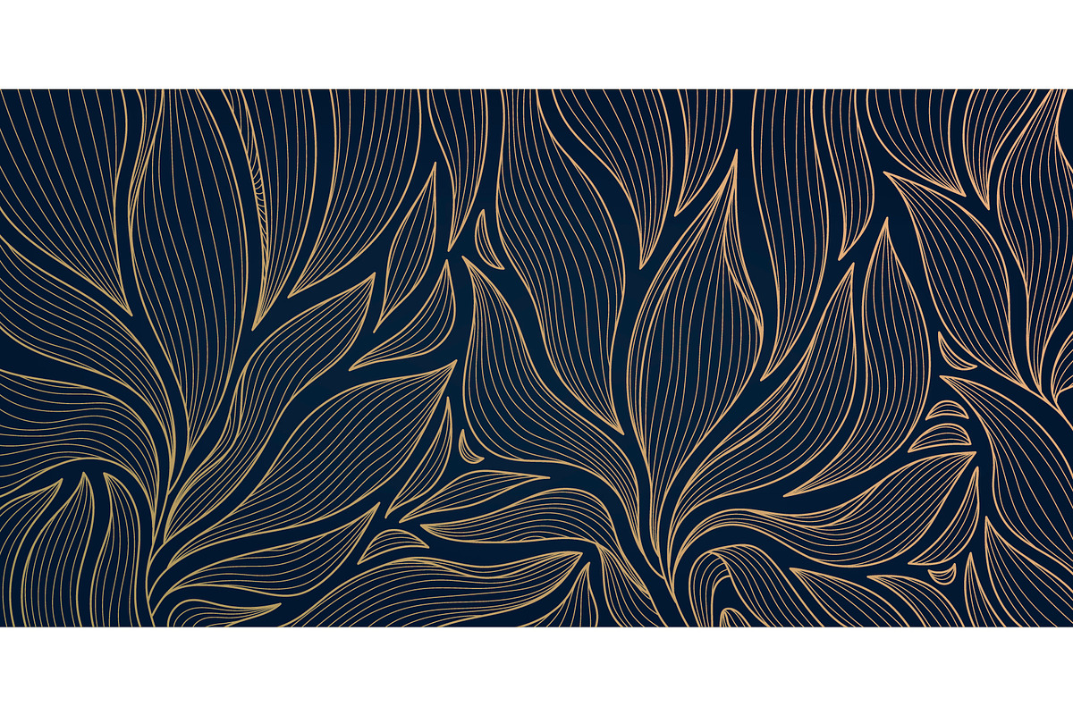 Luxury line leaves art deco patterns, a Pattern Graphic by Marylia (Photo 10 of 16)