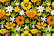 Сalendula and chamomile, a Pattern Graphic by GALAKAM (Thumbnail 4 of 7)