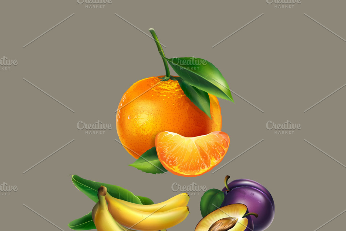 82 Fruits, Berries and Vegetables, an Object Graphic by ConceptCafe (Photo 2 of 6)