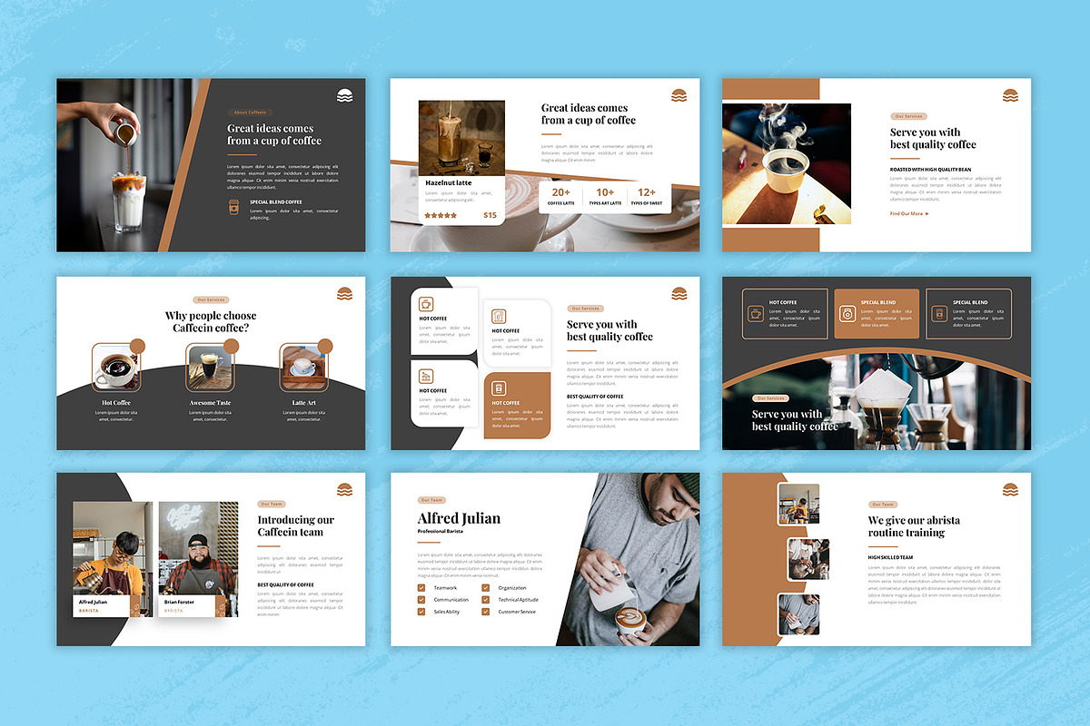 Coffee and Resto Google Slides, a Presentation Template by Salamahtype (Photo 3 of 5)