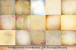 Vintage Paper Textures Dreamscape