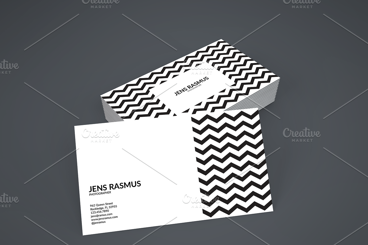Jens Rasmus Business Card Template, a Business Card Template by D | S Creative Design (Photo 1 of 4)