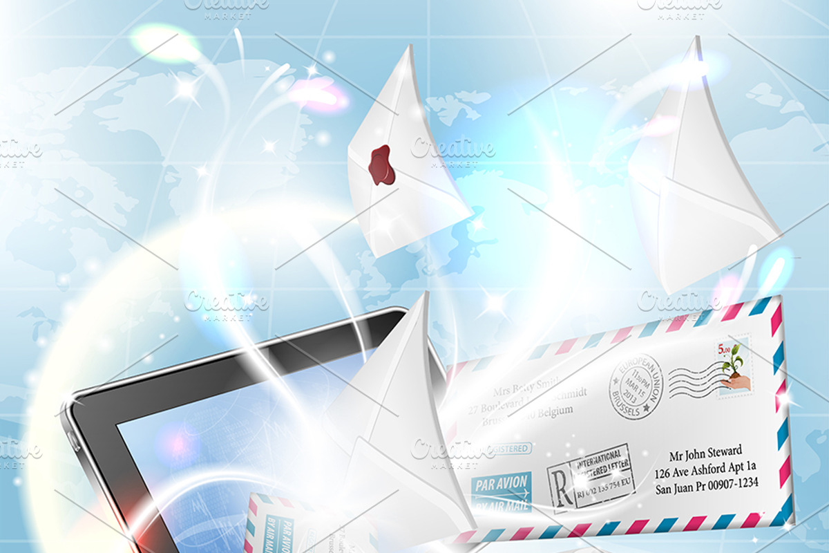 E-Mail and Mail Themes, a Technology Illustration by TAlex (Photo 6 of 6)