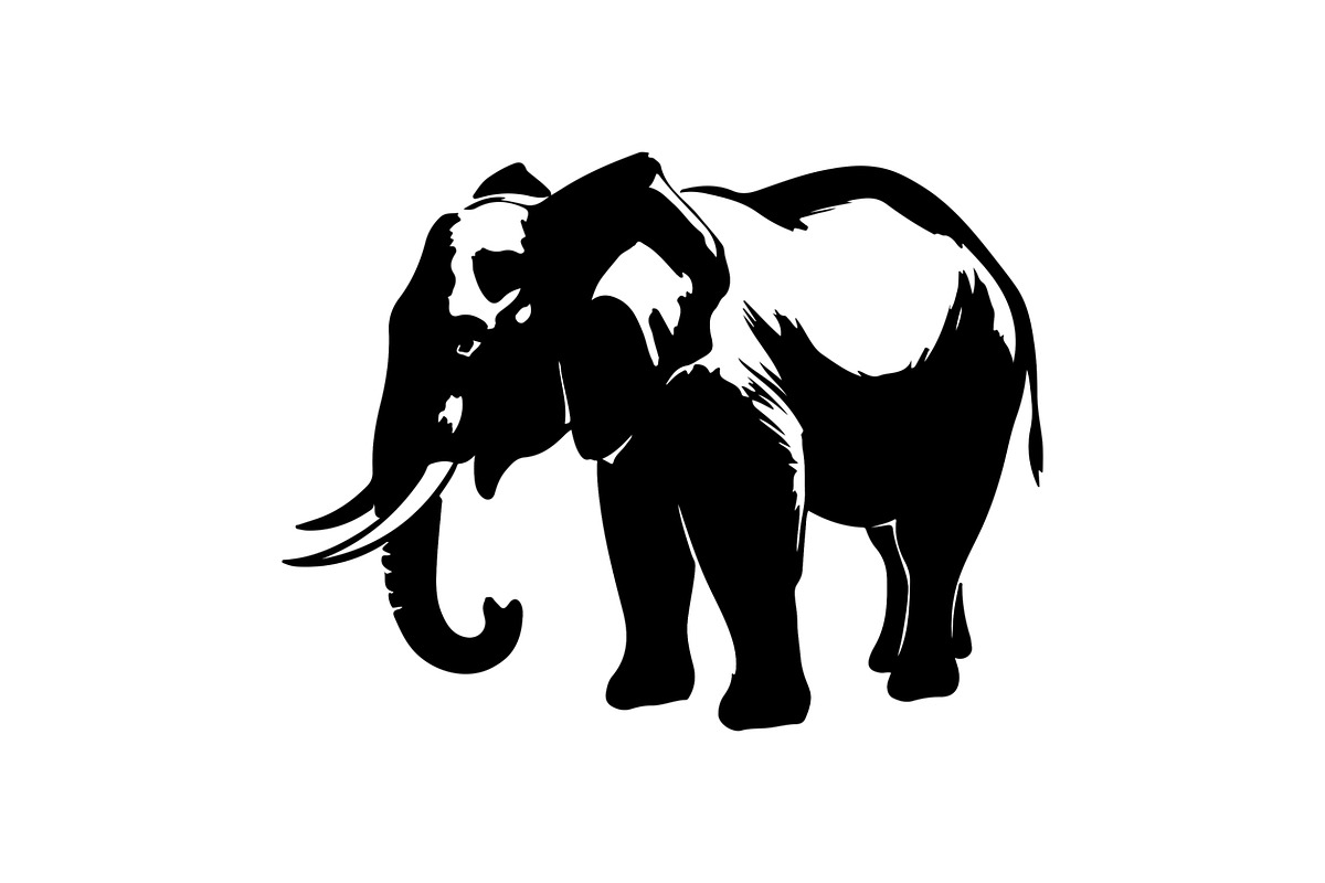 Elephant Vector Elements Bundle, an Animal Illustration by balal (Photo 6 of 18)