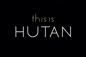 Hutan. Beautiful modern font.