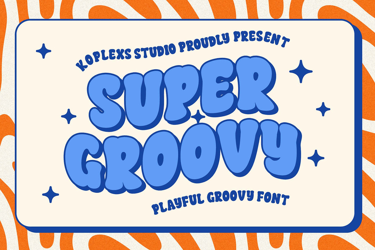 Super Groovy - Playful Retro Font, a Handwritten Font by Koplexs Studio (Photo 1 of 10)