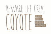 Coyote | A Playful Font, a Sans Serif Font by Josh O. (Thumbnail 7 of 9)