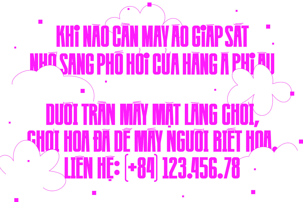 Cotdien In Dalat - Retro Viet Sans, a Sans Serif Font by One Pillar Studio (Photo 7 of 10)