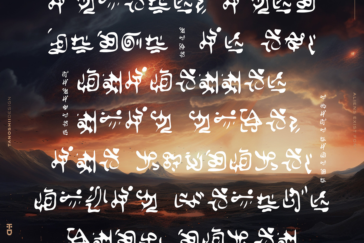 Aliens Exist - Font, a Symbol Font by TANOSHII DESIGN (Photo 3 of 8)