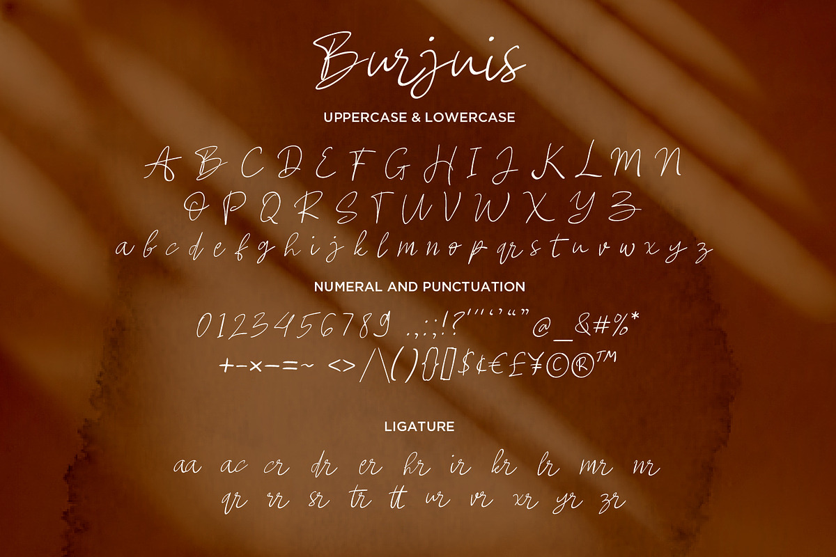 Burjuis - Modern Script fonts, a Script Font by Nahar_std (Photo 7 of 7)