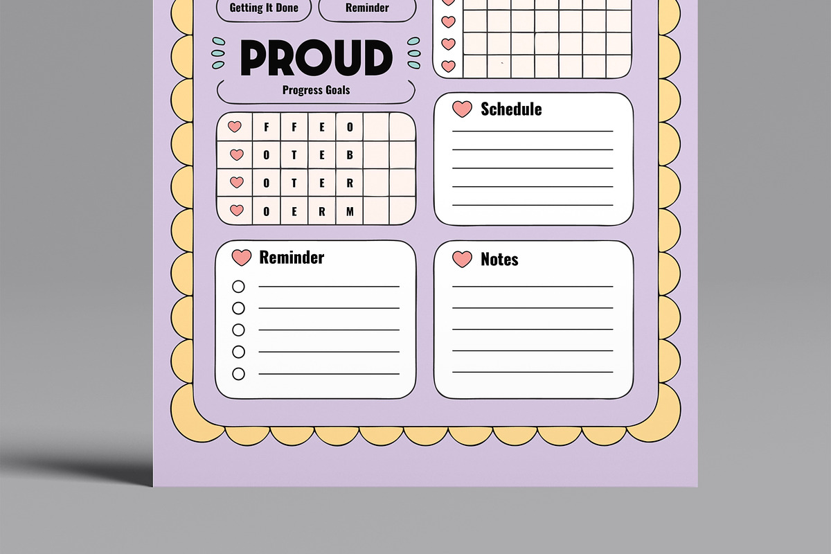 Weekly And Daily Planner Template, a Stationery Template by MightyDesign (Photo 5 of 8)