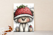 Whimsical Woodland Strawberry Clipar, an Illustration by Libby Wishes (Thumbnail 6 of 7)
