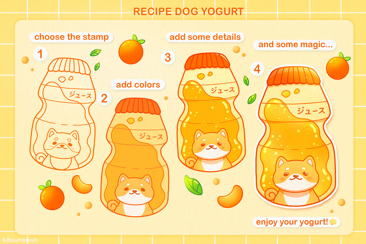 Procreate Brushes, Kawaii Stamps, a Brush Add-On by InkPrintsTattoo (Photo 6 of 10)