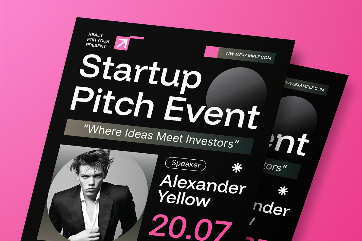 Startup Pitch Event Flyer Set, a Flyer Template by Annora Studio (Photo 4 of 6)