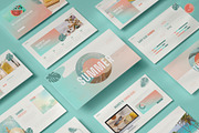 Hello Summer Powerpoint, a Presentation Template by Pixslides (Thumbnail 1 of 6)