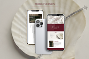 Wedding Website. Canva Template, a Landing Page Template by Summer Nightingale Art (Thumbnail 2 of 7)