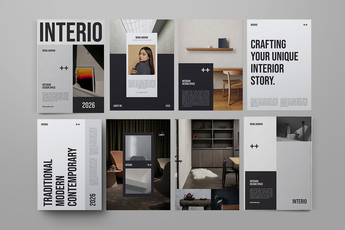 Interio Editorial Interior Magazine, a Magazine Template by Portocraft (Photo 6 of 6)