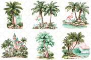 Whimsical Summer Palm Tree Clipart, an Illustration by Black Bird Studio (Thumbnail 5 of 5)