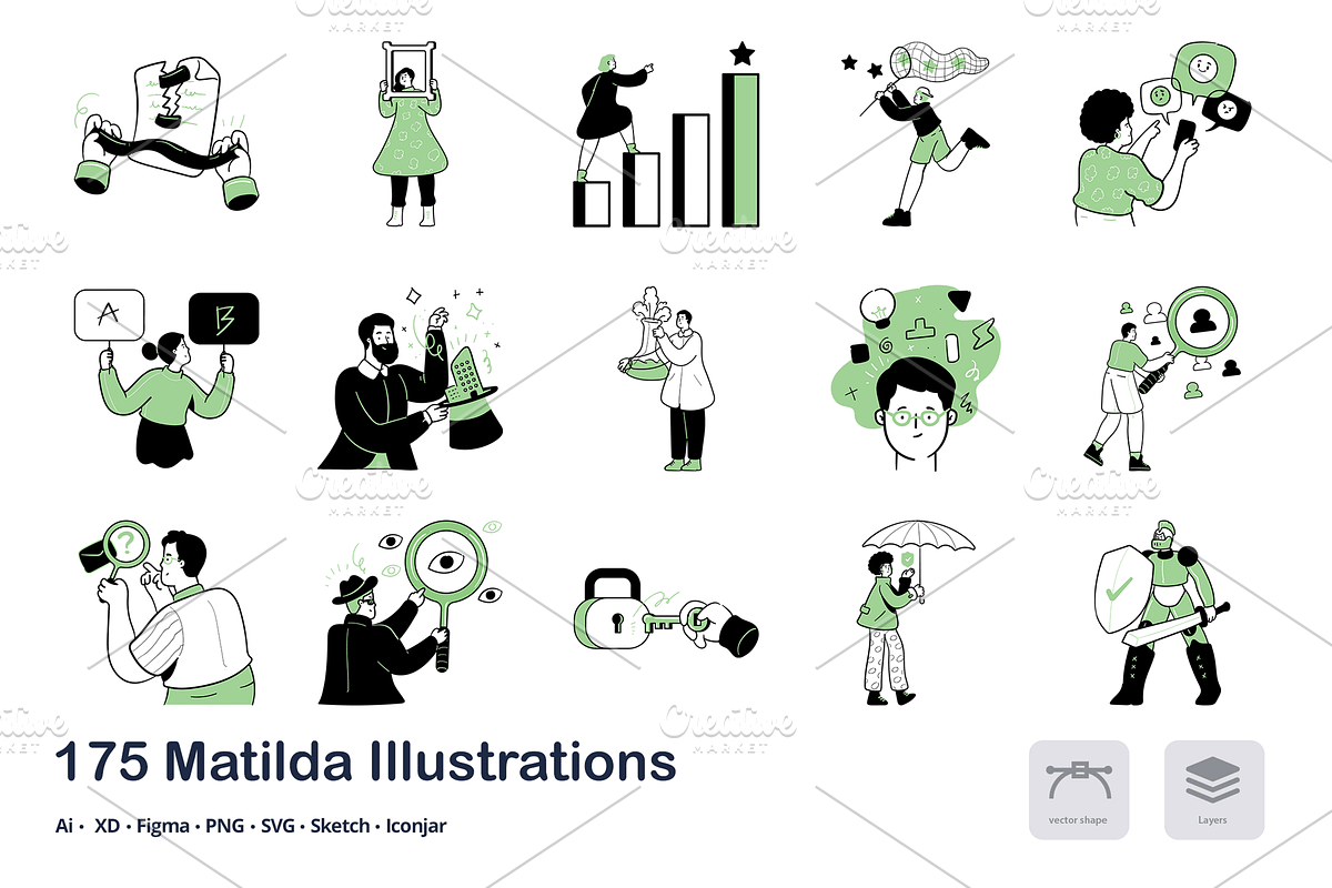 Matilda - 175 Illustrations, an Animal Illustration by Vectopus.com (Photo 5 of 12)