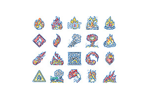flame hot fire burn bonfire heat, an Object Illustration by pikepicture