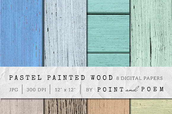 Wood Texture - Painted Pastel Wood preview 6