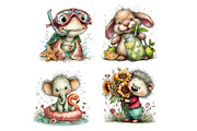 Whimsical Summer Animals Clipart, an Illustration by Dream Creation (Thumbnail 5 of 5)