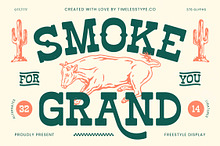 Smoke Grand Western Display Font