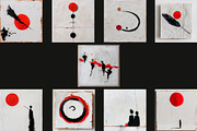 Red Sun, Black Silence, a Decorative Illustration by Vika_Softlife (Thumbnail 4 of 4)