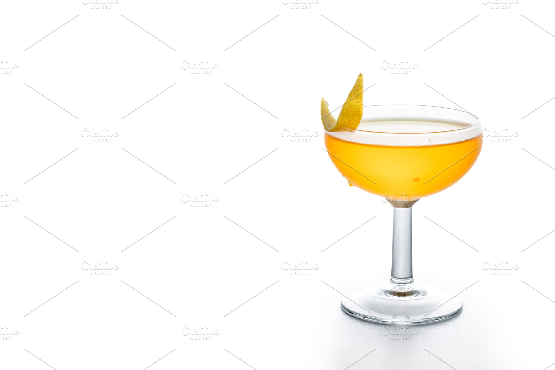 Paper plane cocktail isolated on white background, a Food & Drink Photo by etorres69