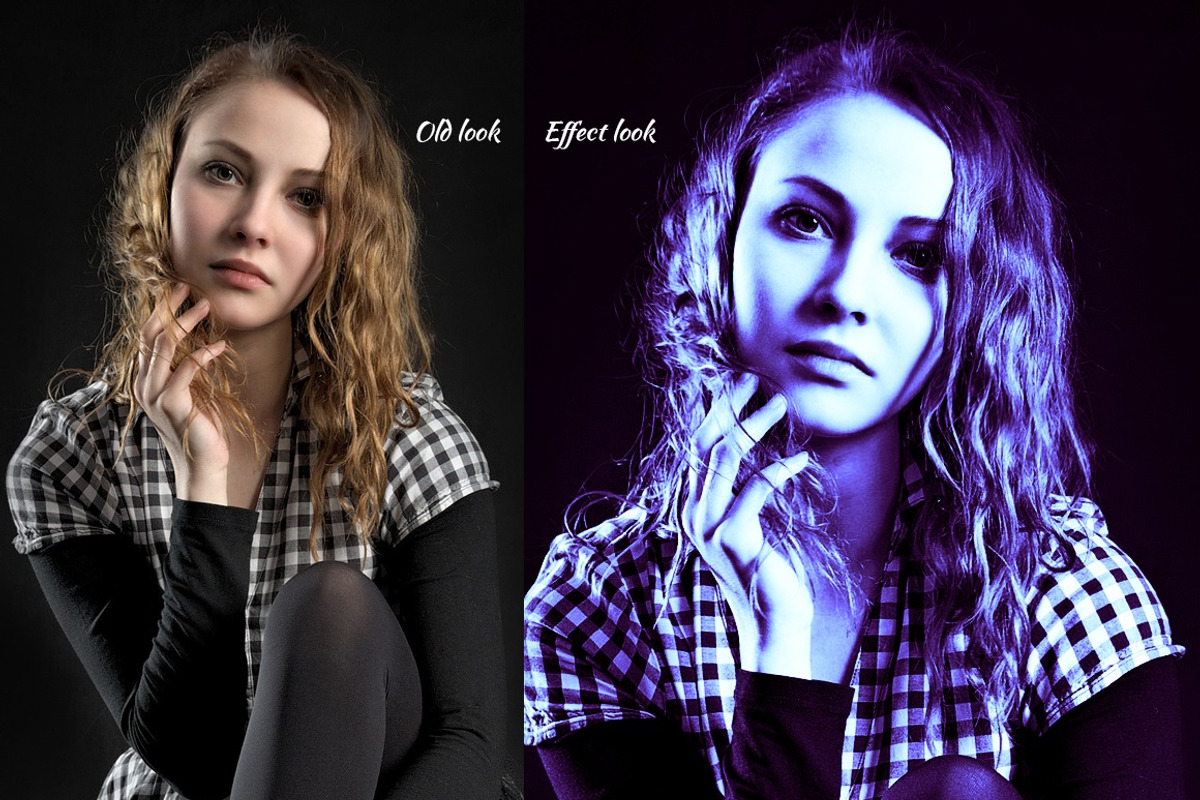 Blue Light Effect Photoshop Action, an Action Add-On by MRI STUDIO (Photo 3 of 12)
