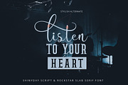 Shinyday & ROCKSTAR font duo, a Script Font by great19 (Thumbnail 4 of 11)