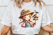 Scarecrow Girl Clipart, an Illustration by Rose Art (Thumbnail 5 of 8)
