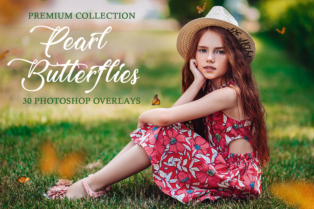 Pearl Butterflies Photoshop Overlays, a Plug-in Add-On by FixThePhoto (Photo 1 of 34)