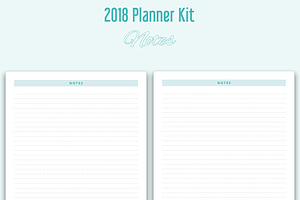 Printable Planner Kit For 2018