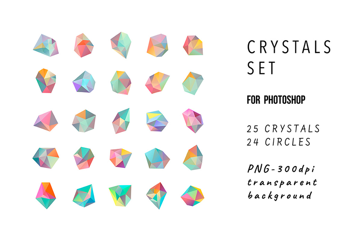 Crystals for photoshop, an Icon by Lera Efremova
