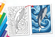 Stained Glass Coloring Pages, a Decorative Illustration by Ink Gallery (Thumbnail 5 of 5)