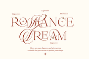 Romance Dream - Hybrid Font, a Script Font by Silverdav (Thumbnail 14 of 14)