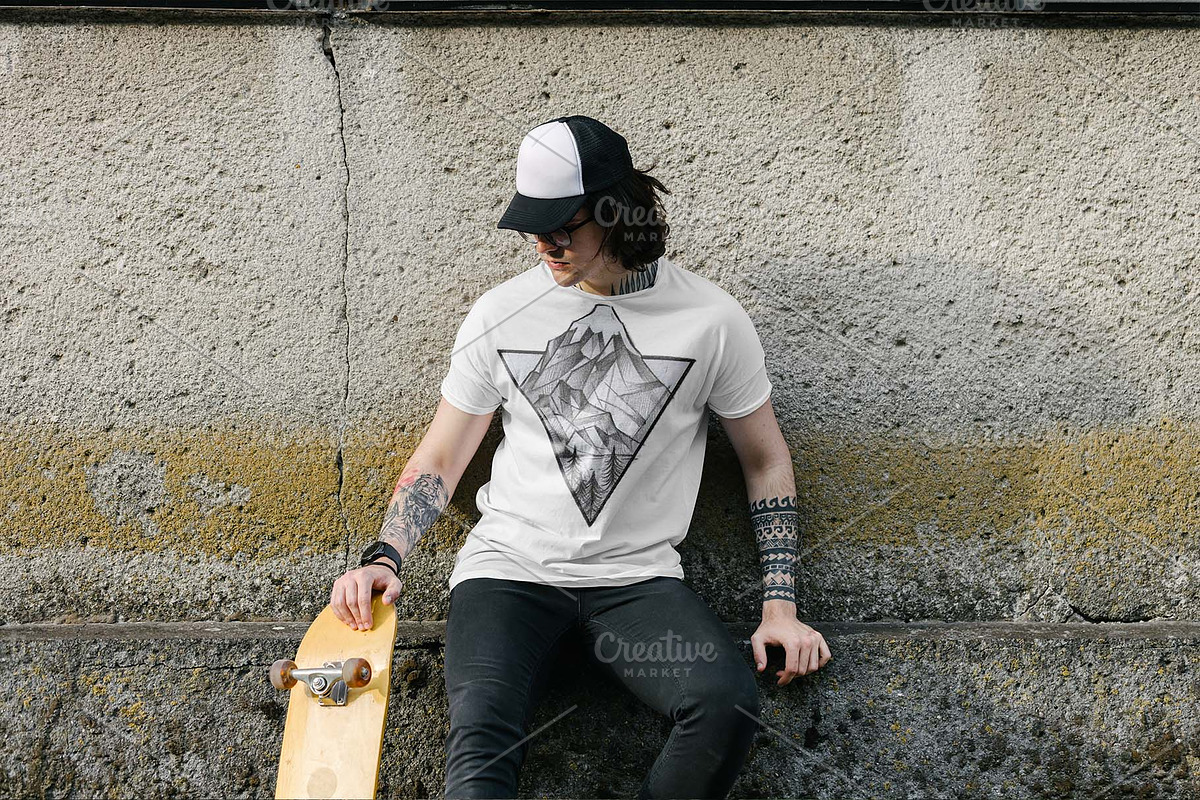 T-Shirt Mockup pack / Urban Edition, a Shirt Mockup by Arfis (Photo 19 of 28)