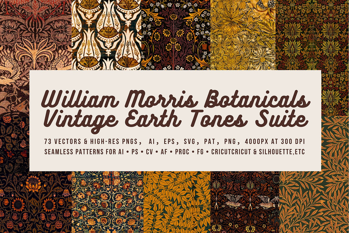 William Morris Vintage Pattern 6, a Graphic by ARTOZEN DIGITAL (Photo 1 of 10)
