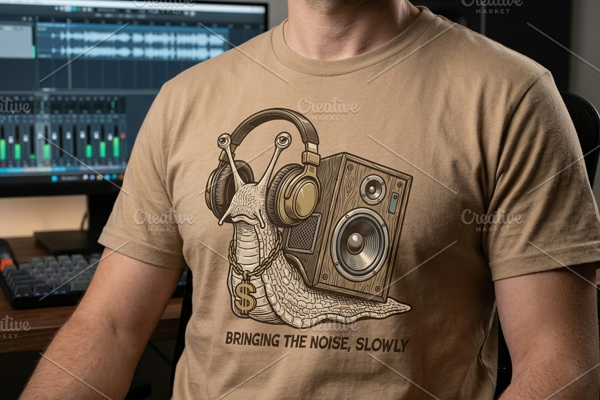 Snails and sound illustration, an Animal Illustration by Vectorlina (Photo 2 of 4)