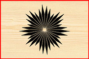 Sunburst Silhouette PNG Vector Set, an Object Illustration by Creativeshirt (Thumbnail 4 of 4)